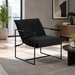 Specifications of Black Sling Armchair with Foam Cushion