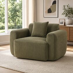 Specifications of Green Armchair Sofa with Cushion Design