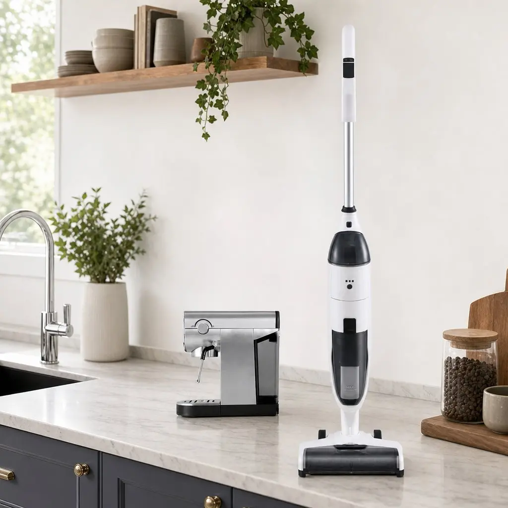 Cordless Vacuum Mop and Espresso Machine Combo