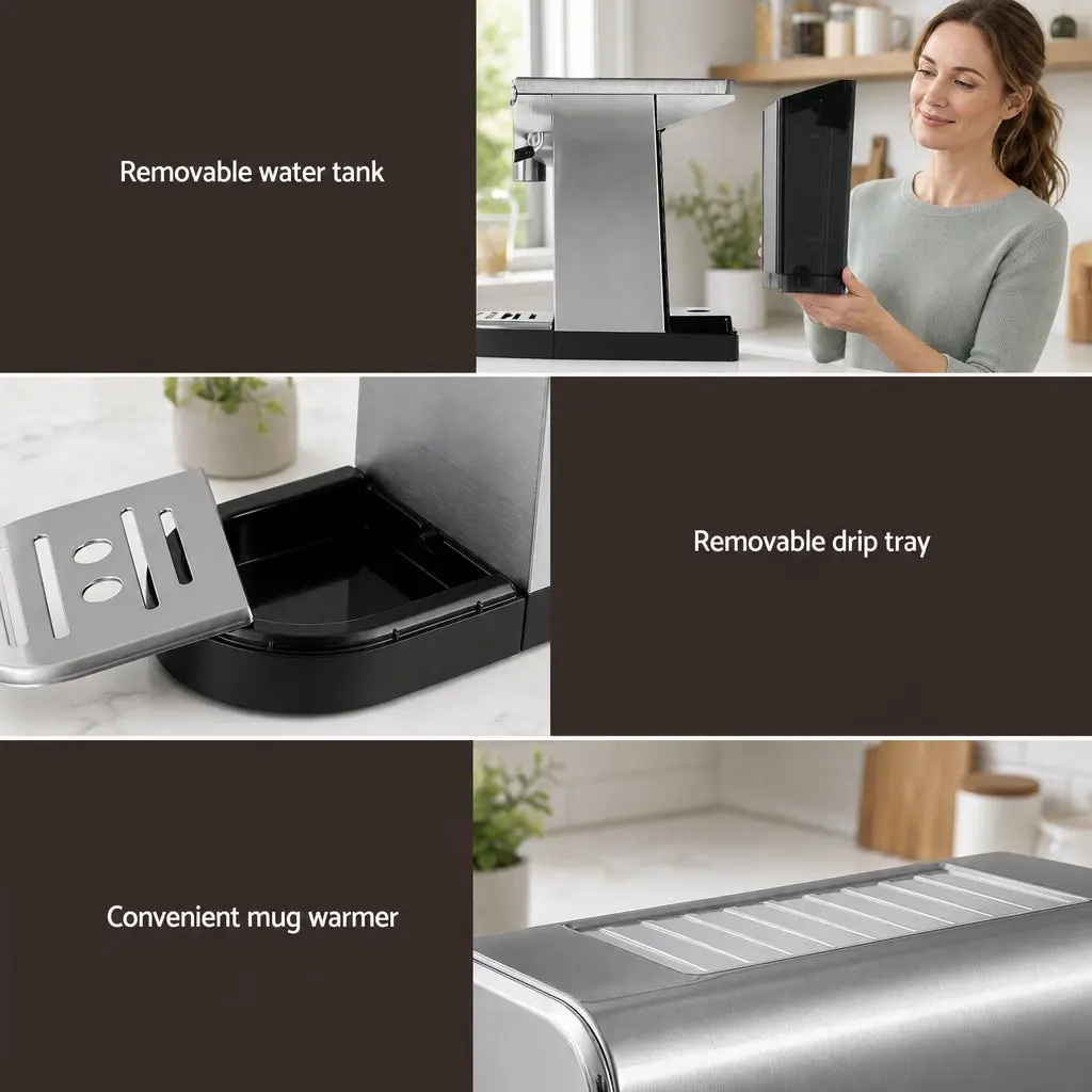 Cordless Vacuum Mop and Espresso Machine Combo