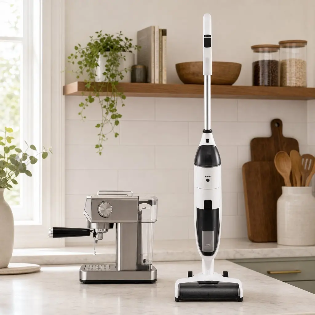 Cordless Wet Dry Vacuum Mop Espresso Coffee Machine Combo 2 Piece