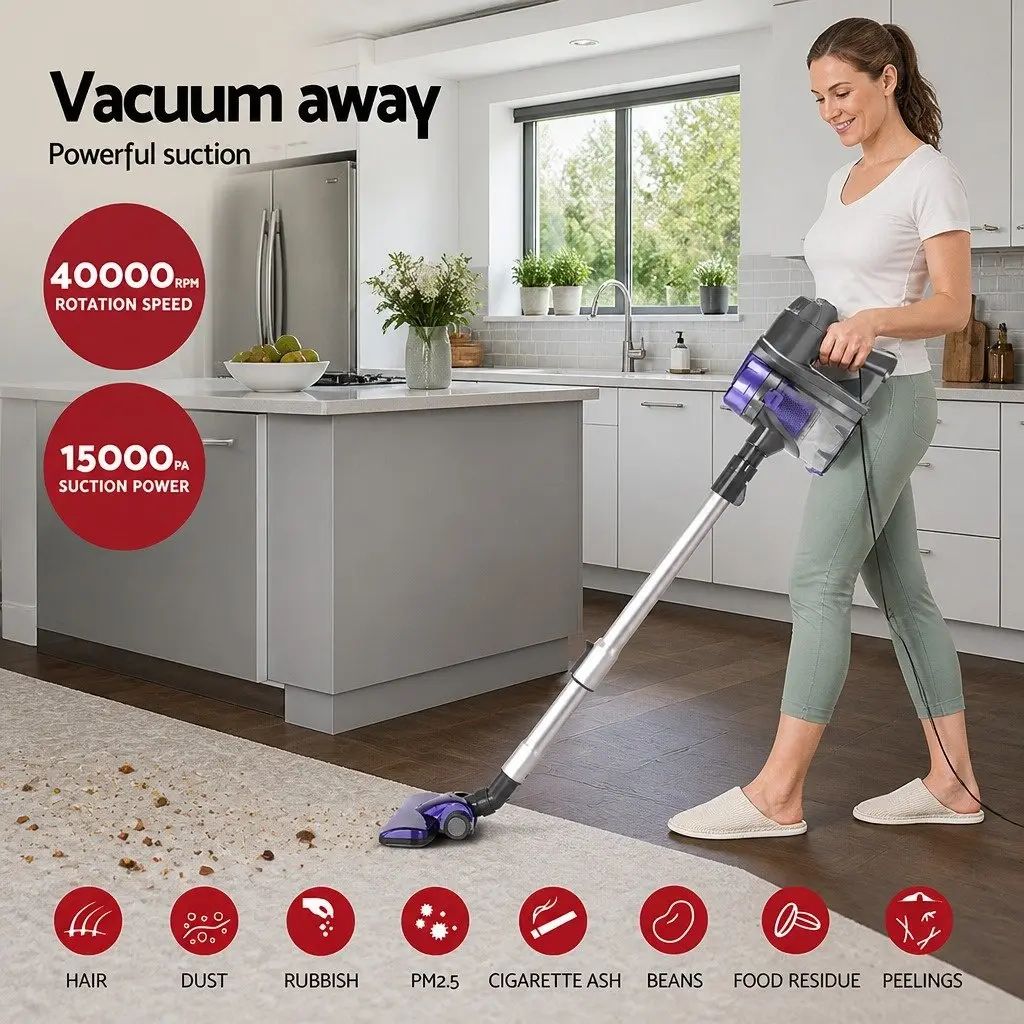 Corded Stick Vacuum Cleaner with 0.5L Capacity
