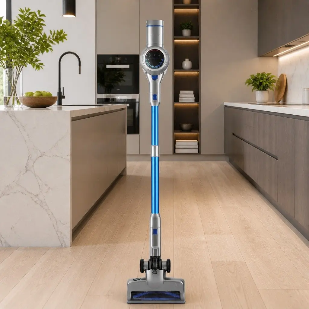 Cordless Stick Vacuum Cleaner 300W Brushless Motor LED Display Self-Standing