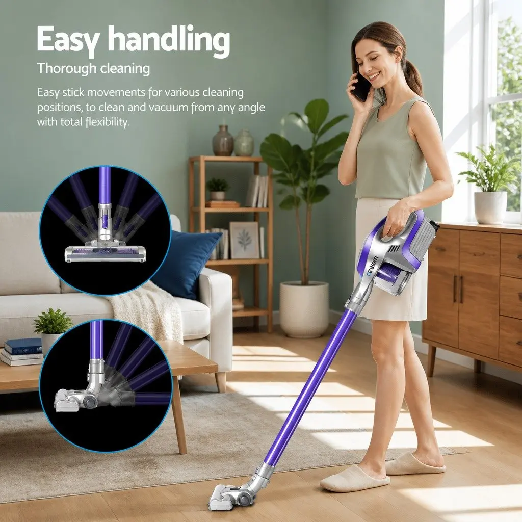 Cordless Stick Vacuum with LED Light