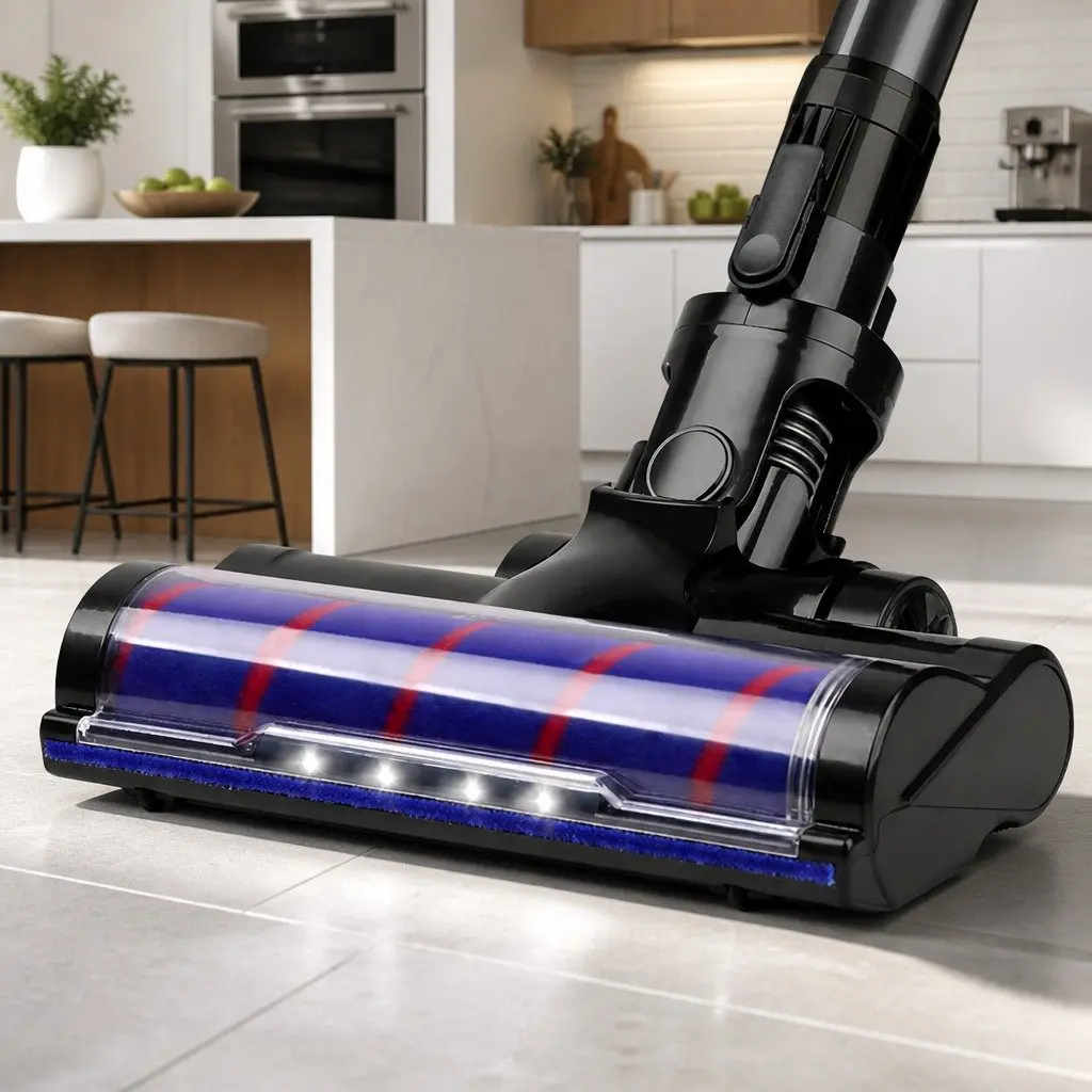Motorised Roller Cleaner Head Attachment for Stick Vacuum Cleaners Black