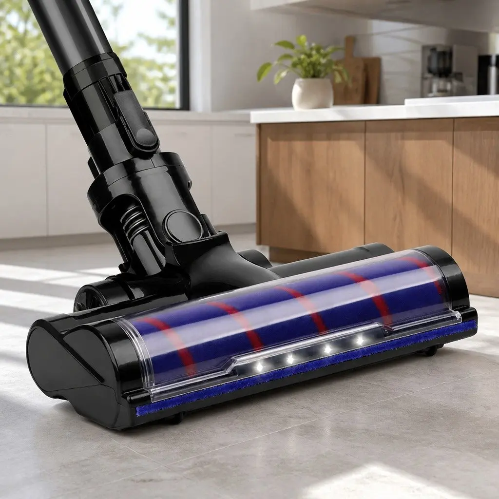 Motorised Roller Cleaner Head Attachment for Stick Vacuum Cleaners Black