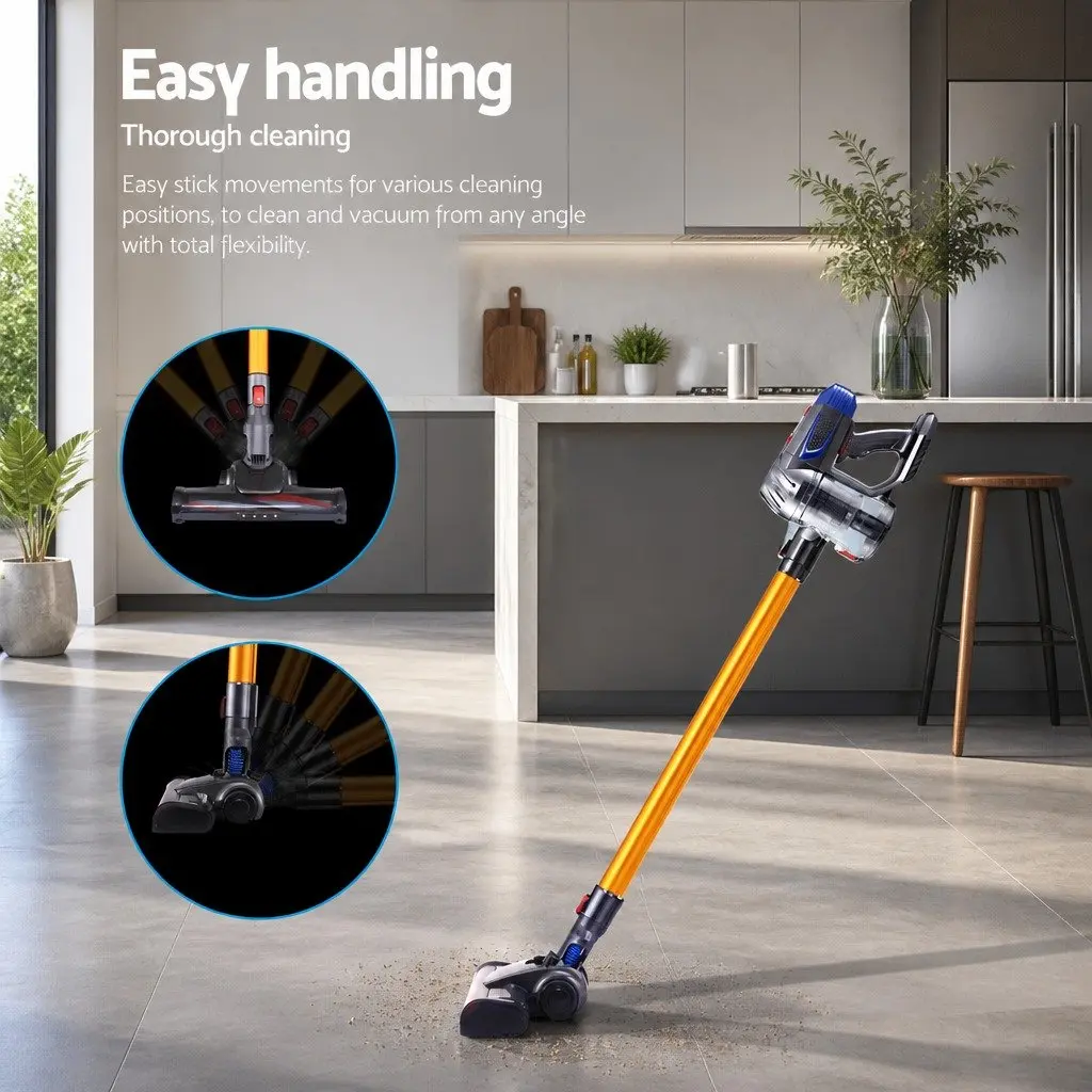 Cordless Stick Vacuum Cleaner Handheld Lightweight 150W for Spot Cleaning and Hard-to-Reach Spaces