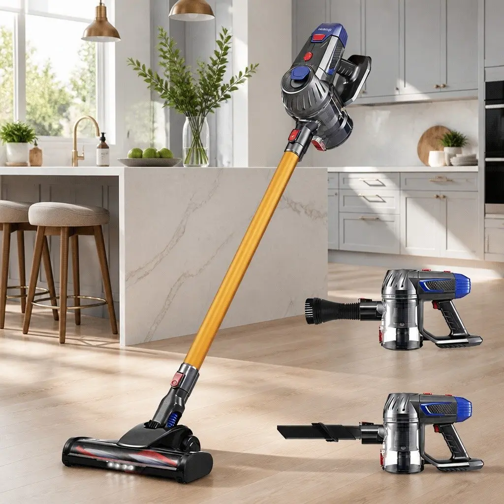 Cordless Stick Vacuum Cleaner Handheld Lightweight 150W for Spot Cleaning and Hard-to-Reach Spaces