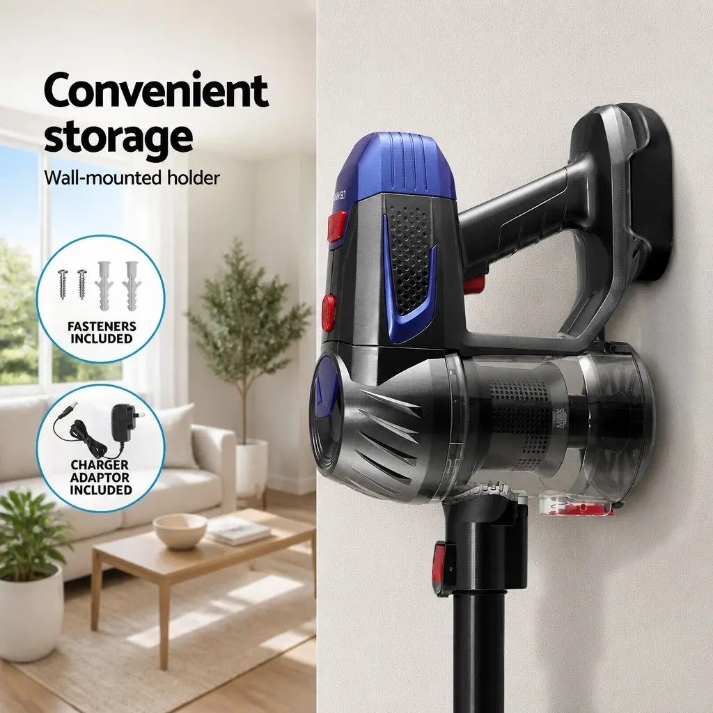 Cordless Stick Vacuum Cleaner Handheld Portable for Home Red