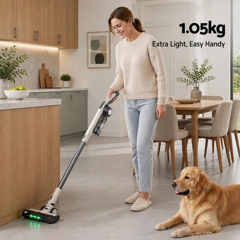 Cordless Vacuum Cleaner Auto-Empty Dust Station for Home 18kPa Suction