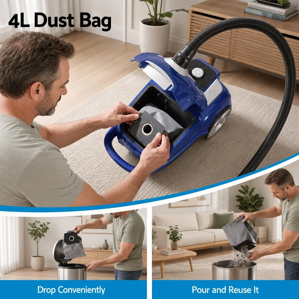 Blue Canister Vacuum Cleaner