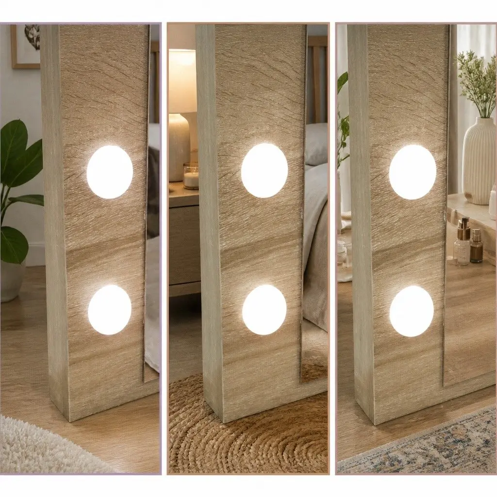 Dressing Table Vanity Set with Adjustable LED Mirror