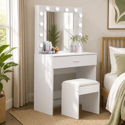 Dressing Table Set: Dimensions, Materials, and Features