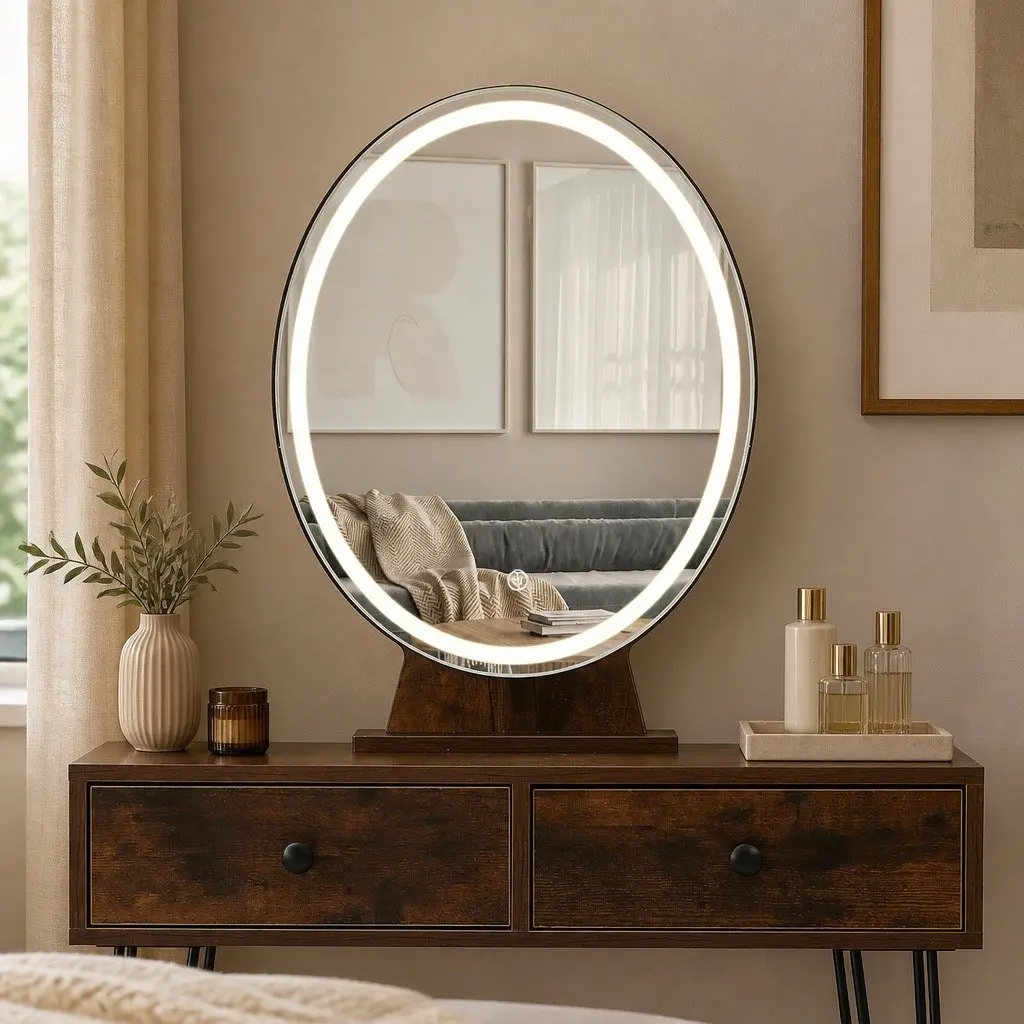 LED Lighting Dressing Table and Stool