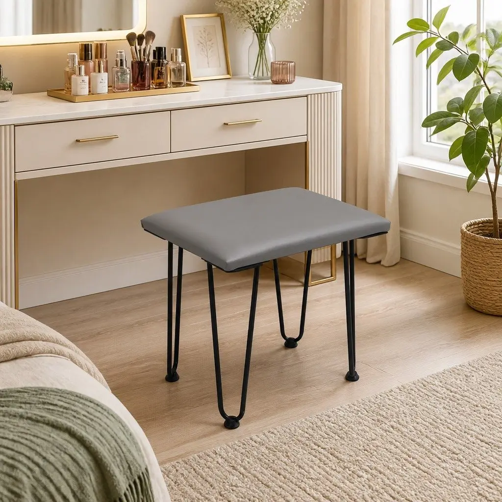 LED Lighting Dressing Table and Stool
