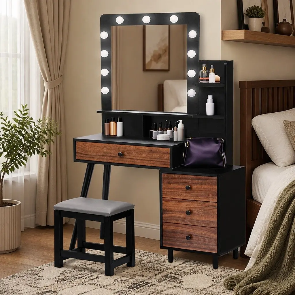 Dressing Table Stool Set with Detailed