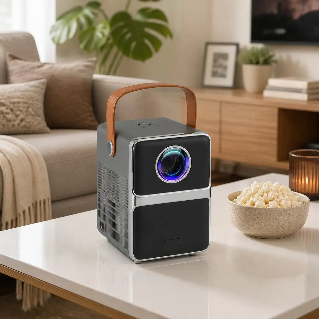 Portable Mini Video Projector 4K Wifi Home Theater HDMI 1080P LCD Display