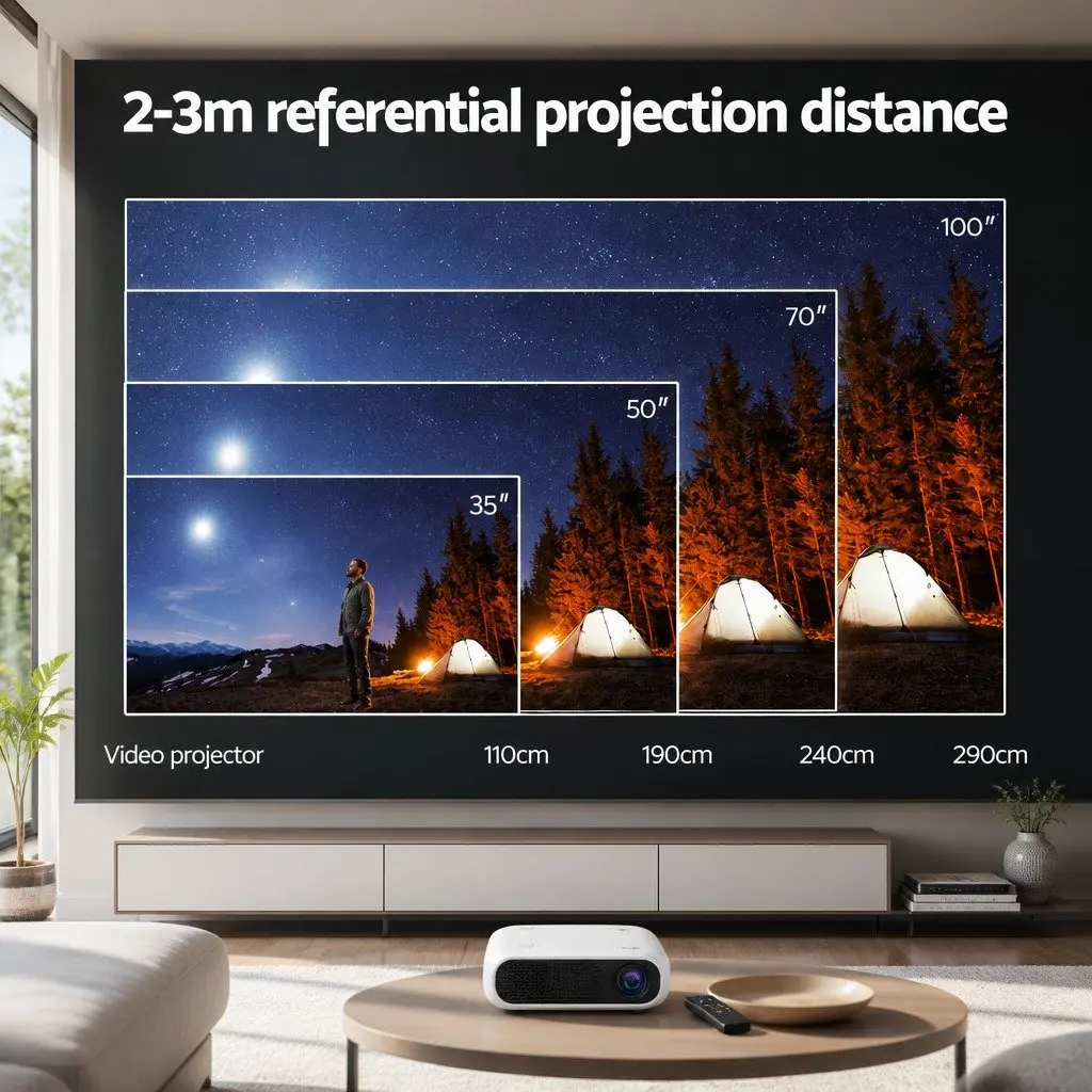 1080P Mini Video Projector with Multiple Inputs