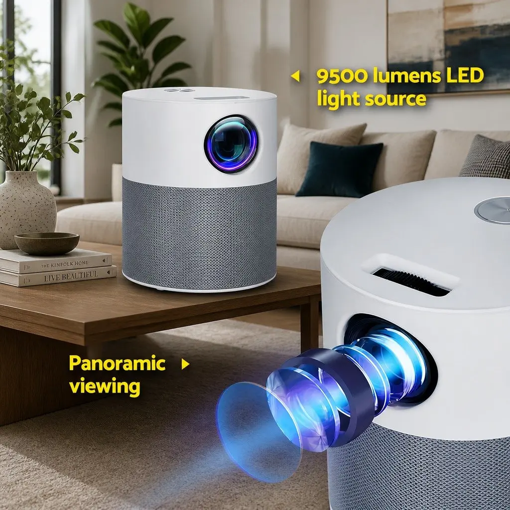 1080P Mini Video Projector with Multiple Inputs