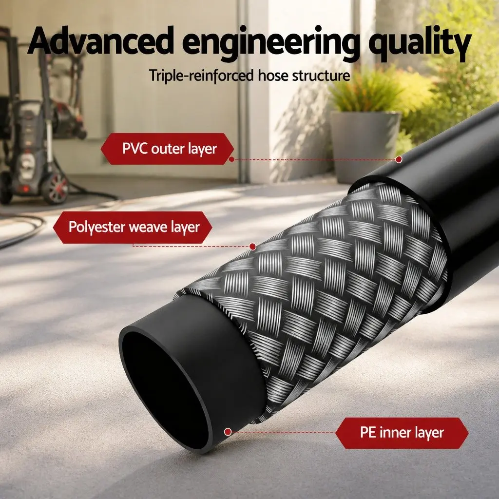 Pressure Washer Sewer Jetting Hose Kit 30M for Drain Cleaning 5800PSI