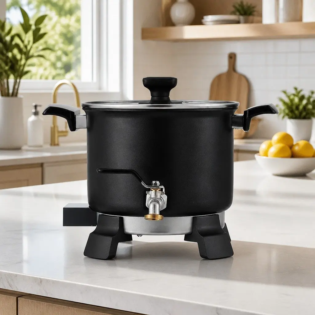 5L Wax Melter Electric Melting Pot for Candle Making Black