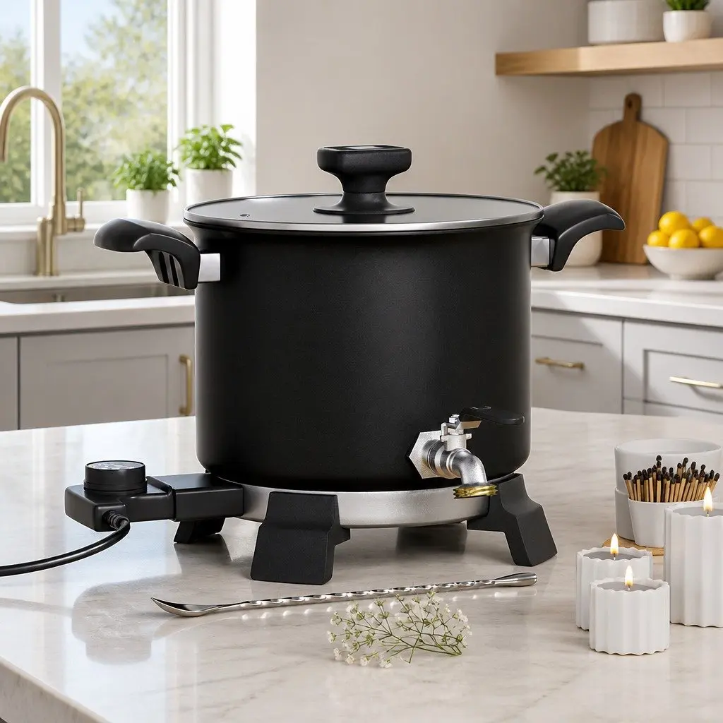 5L Wax Melter Electric Melting Pot for Candle Making Black