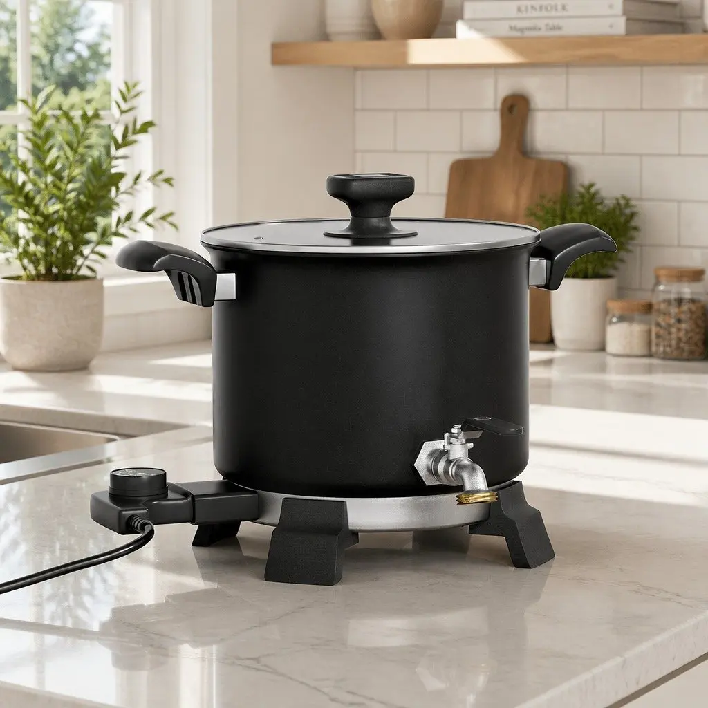 5L Wax Melter Electric Melting Pot for Candle Making Black