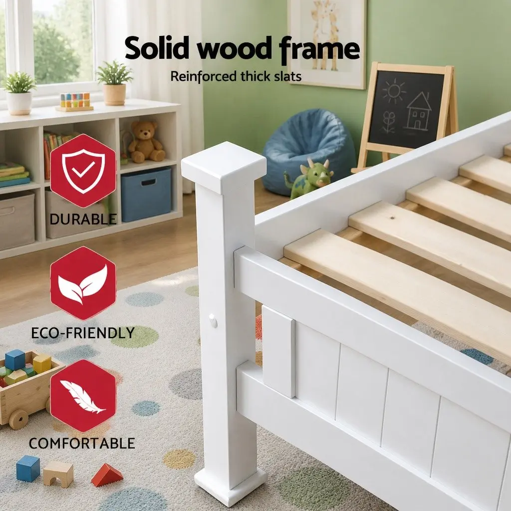 King Single Bed Frame and Display Shelf