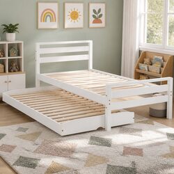 Single Bed Frame with Trundle – Dimensions & Specs Included