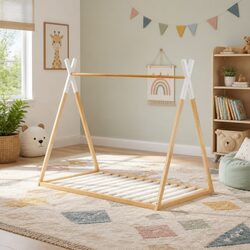 Specifications of Kids House Bed Frame, Pine Construction