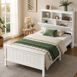 Specifications of a Solid Wooden Bed Frame with Storage