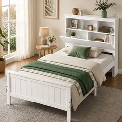 Specifications of a Solid Wooden Bed Frame with Storage