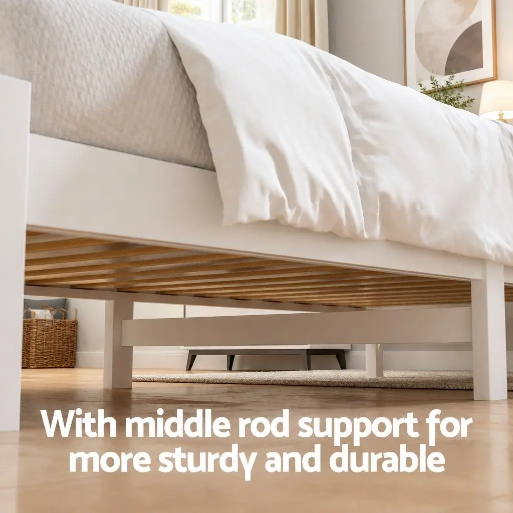 King Single Bed Frame with Drawers