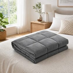 Weighted Blanket 5KG Grey Adult Deep Touch Pressure Therapy Sleep Comfort