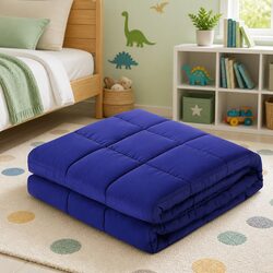 9KG Weighted Blanket - Size 152cm x 203cm, Navy Blue