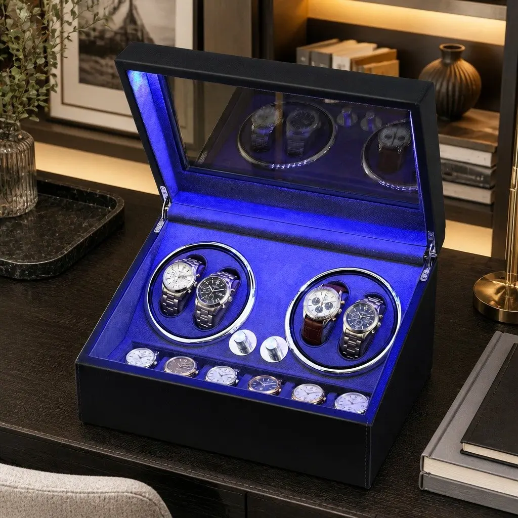 Automatic Dual Watch Winder Box