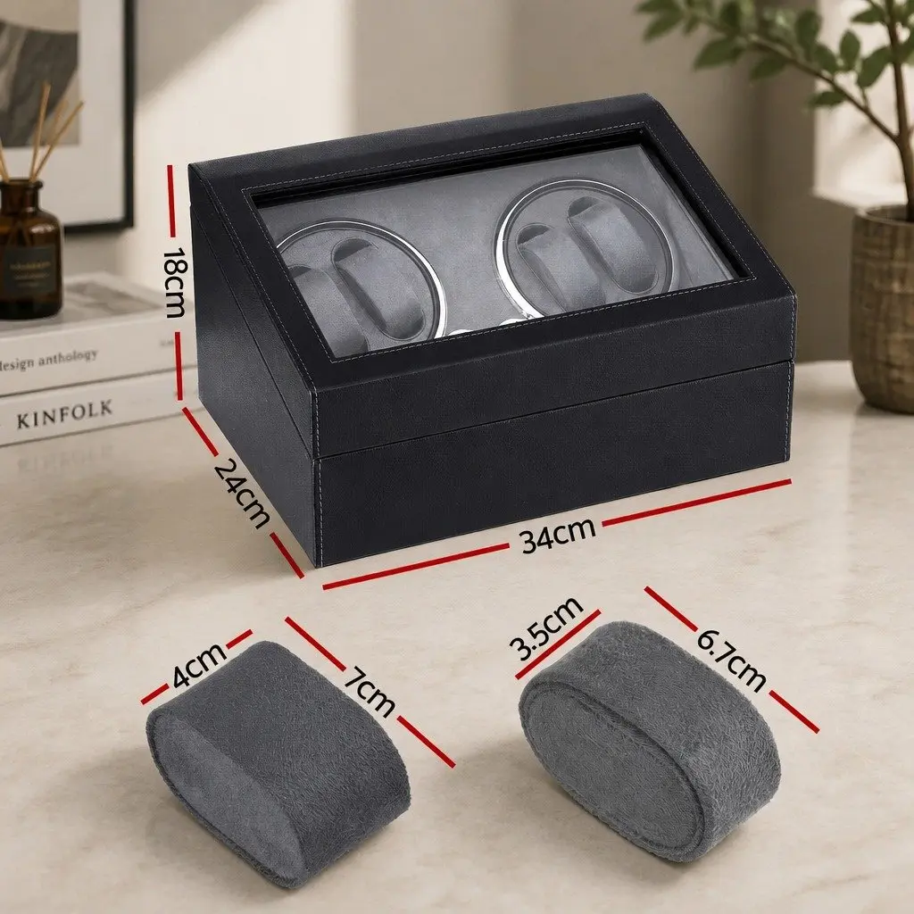 Automatic Dual Watch Winder Box