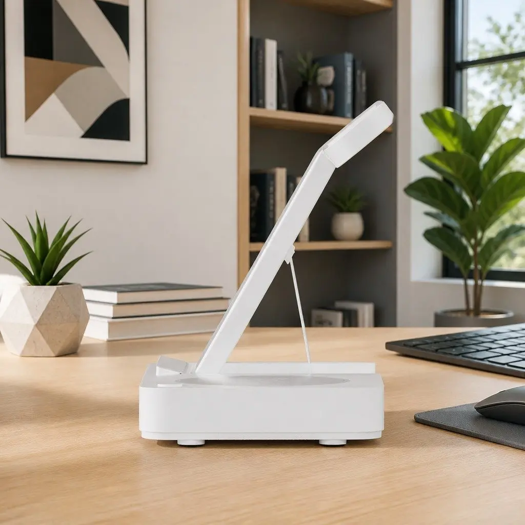 4-in-1 Wireless Charger Dock Fast Charging Station for Phone Watch Earbuds White