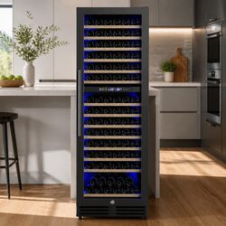 Detailed Specs for Dual Zone Wine Cooler, 154 Bottles