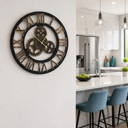 Specifications of 60cm Brown Wall Clock with Roman Numerals