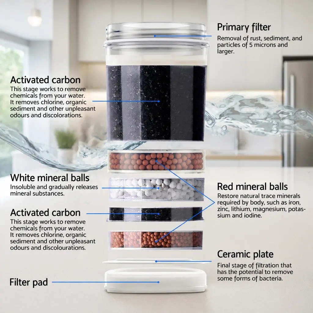 22L Water Cooler Dispenser with Dual Tap Functionality