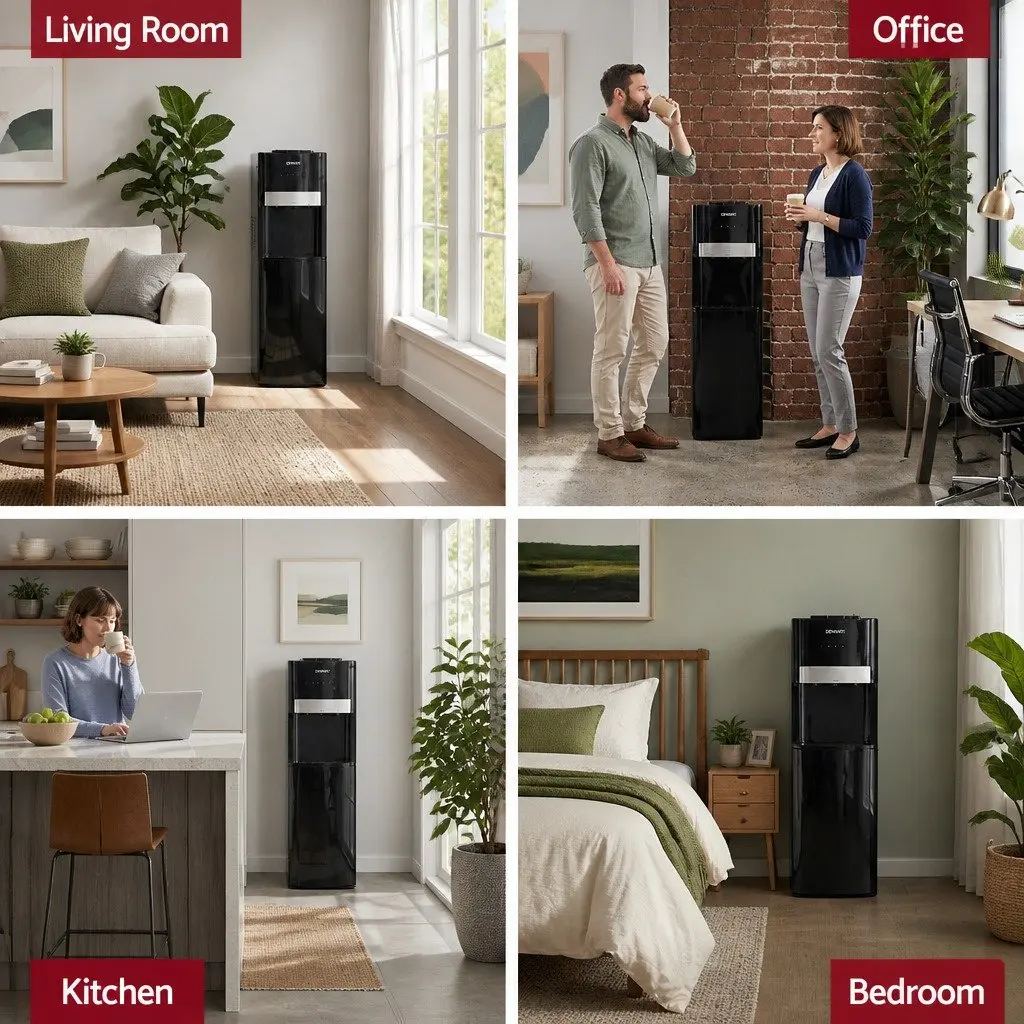 Bottom Loading 3 Tap Water Cooler