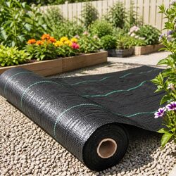 Weed Control Mat 1.83m x 30m Black Heavy-Duty Fabric