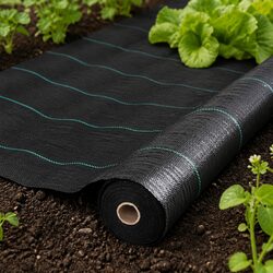 Weed Control Mat Dimensions 2m x 50m, Weight 110g/m², Black