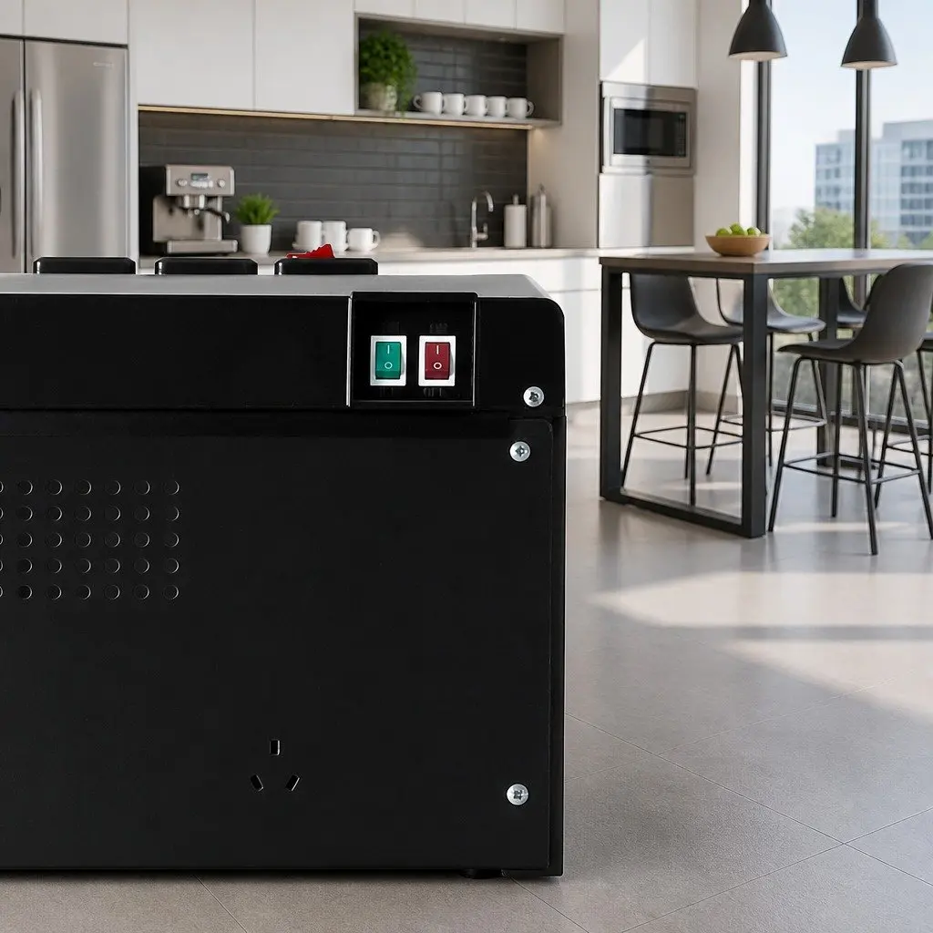 Bottom Load Water Dispenser Black Electronic for Kitchen Hot Cold Warm Water