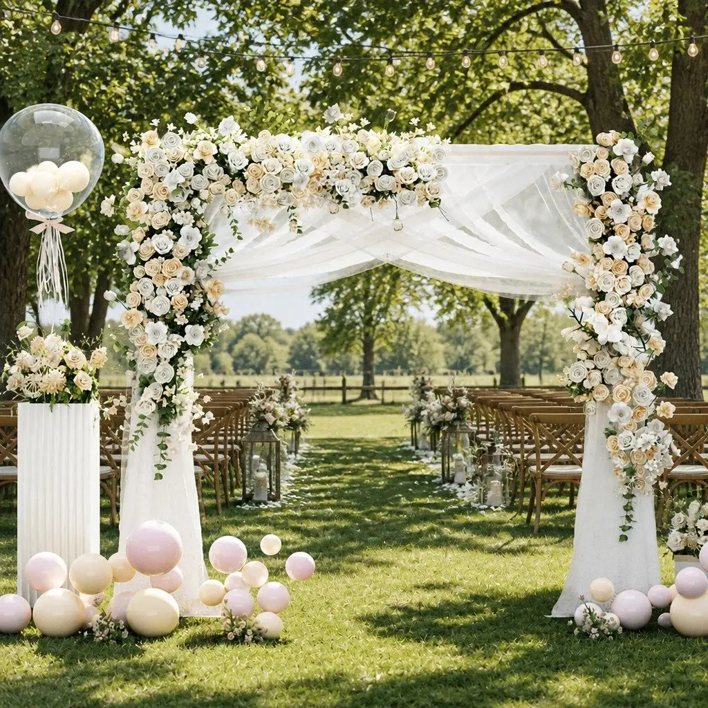 2M Backdrop Stand Wedding Background Decoration Party Flower Balloon Display
