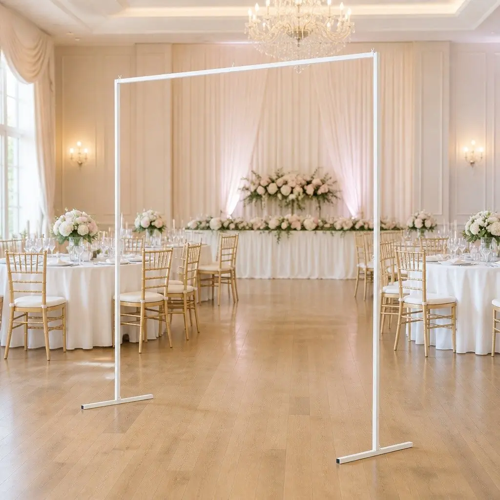 2M Metal Backdrop Stand for Weddings and Events