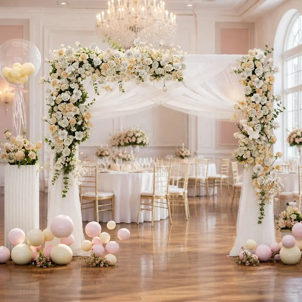 2M Metal Backdrop Stand for Weddings and Events