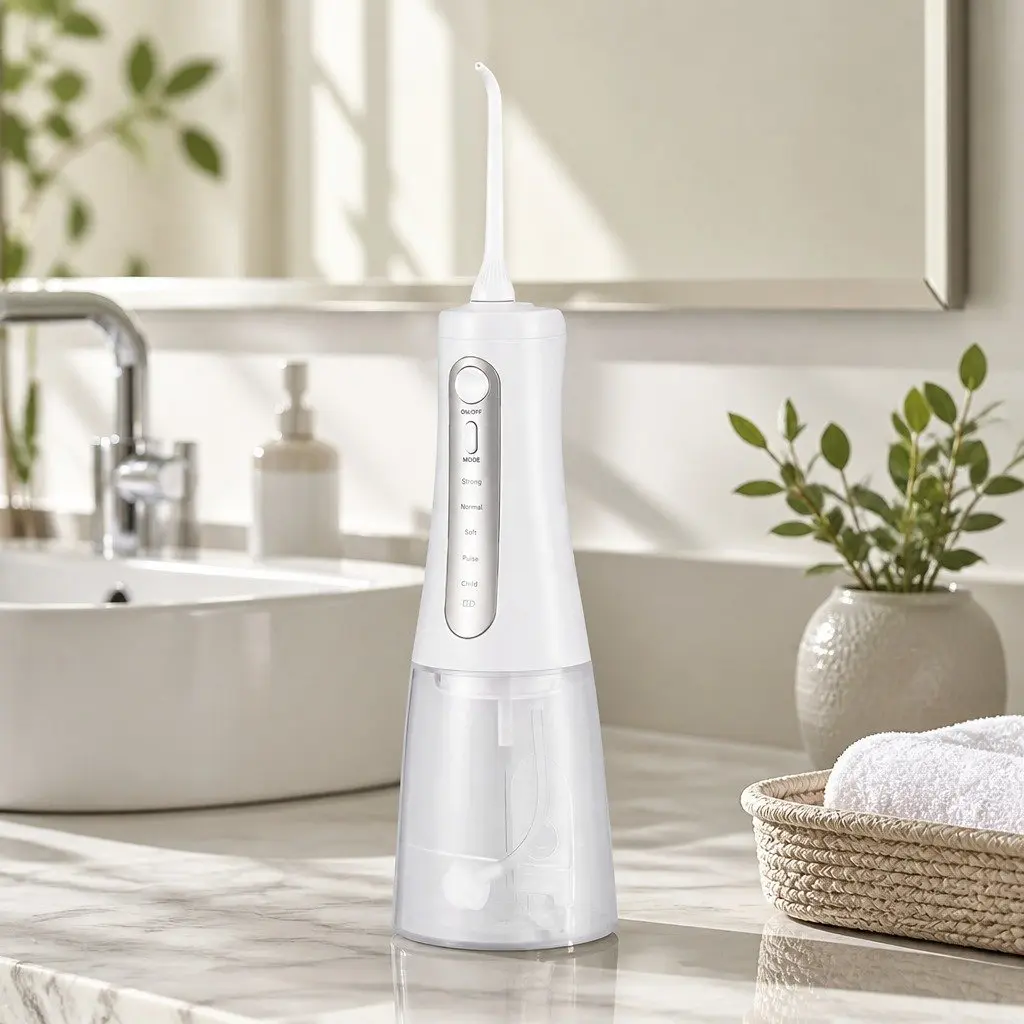 Cordless Water Flosser Oral Irrigator Rechargeable Teeth Cleaner 350ml Tank