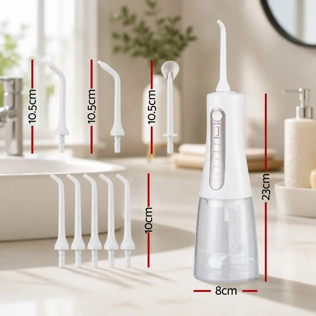 Cordless Water Flosser Oral Irrigator Rechargeable Teeth Cleaner 350ml Tank